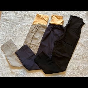 Set of 3: Motherhood Maternity skinny ankle pants
